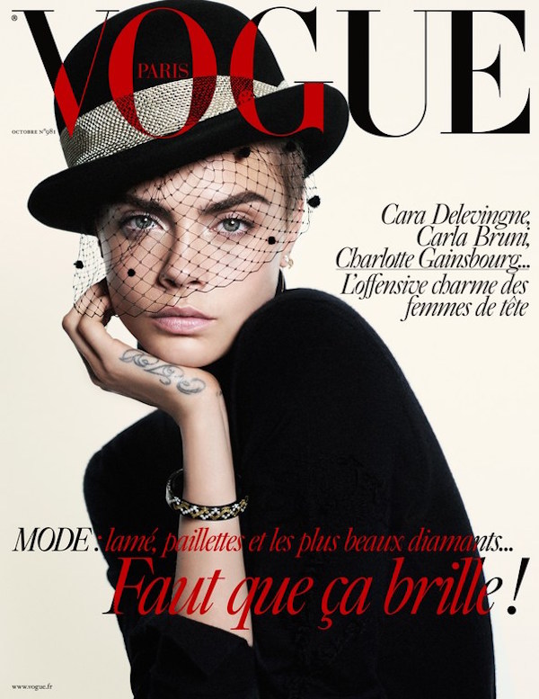 Cara Delevingne on the cover of Vogue Paris, October 2017. | Coup De ...