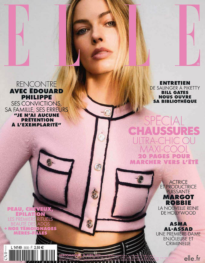 Margot Robbie On The Cover Of Elle France April 2021 Coup De Main Magazine