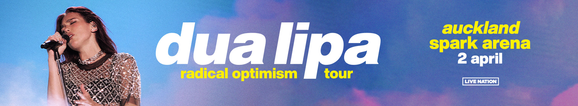 Dua Lipa tour - Masthead Banner