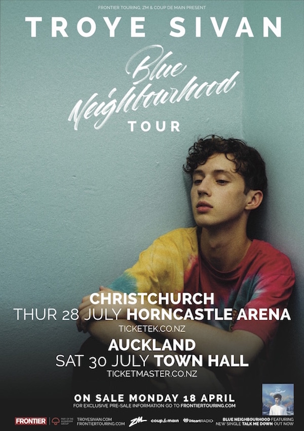 Coup De Main Presents: Troye Sivan's July 2016 NZ Tour. | Coup De Main ...