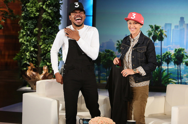 chance the rapper on ellen