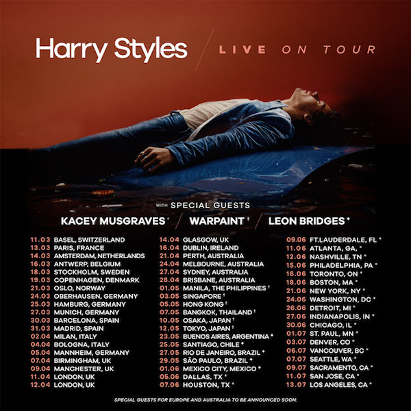 Harry Styles Announces 2018 World Tour Dates Coup De Main Magazine