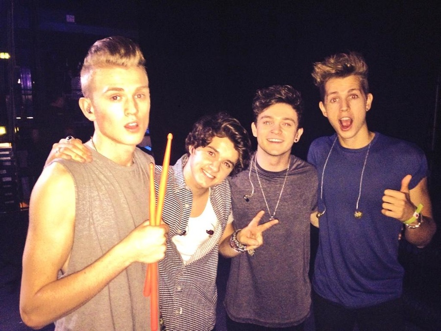 The Vamps & Shawn Mendes performing 'Oh Cecilia' live at the BBC Radio ...